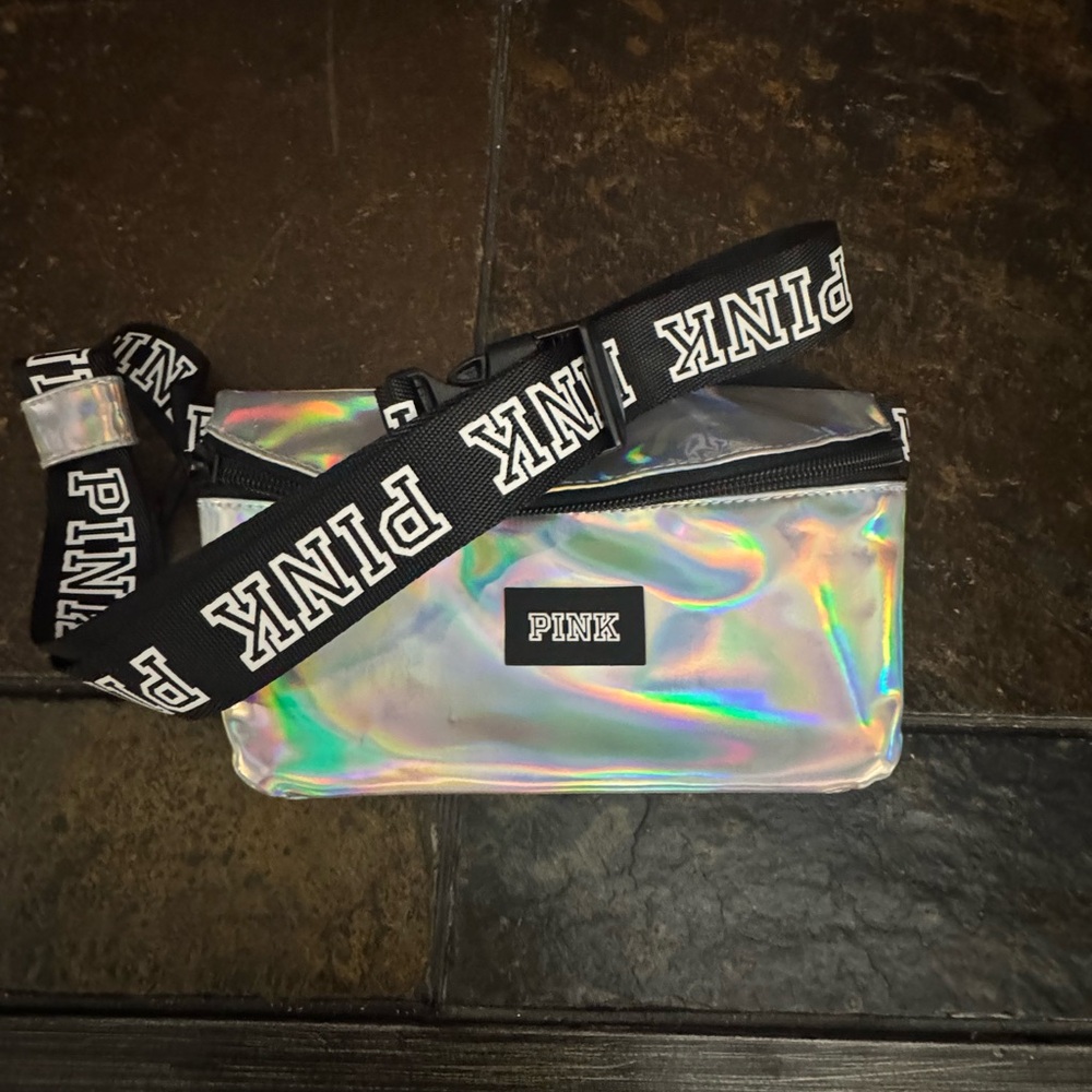 PINK Victoria's Secret Silver
Holographic Fanny Pack